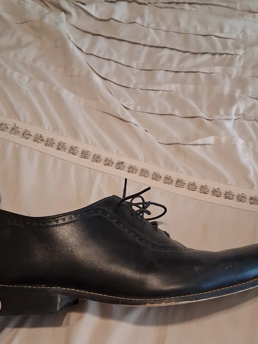 liberty Black Leather Lace-Up Oxford Dress Shoes